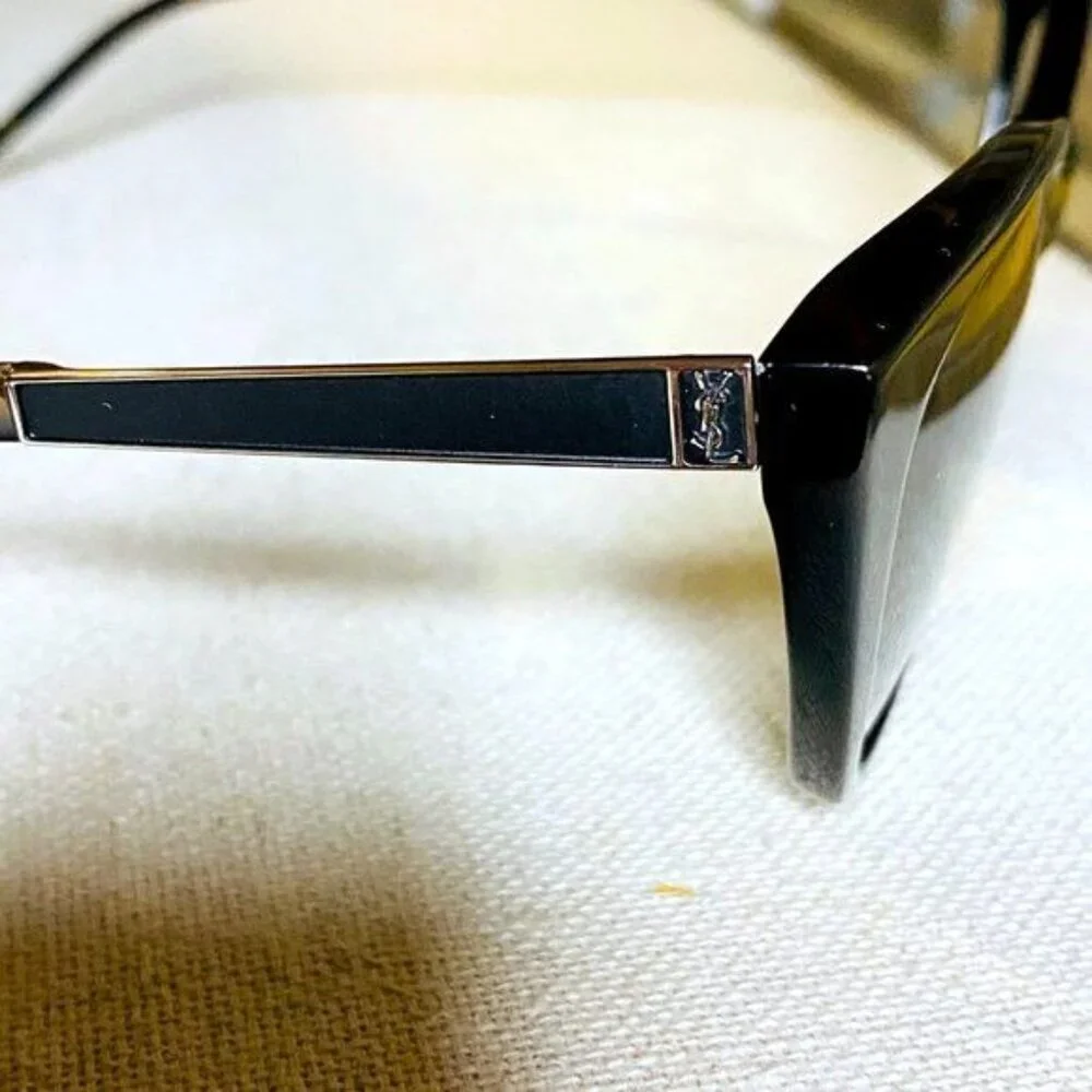 NWT Yves Saint Laurent SLM69-002 Black 56mm Sunglasses - Picture 7 of 12